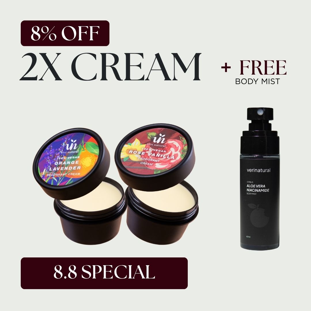 [8% Off] Cream Combo - Rose Vanilla + Orange Lavender + FREE Body Mist