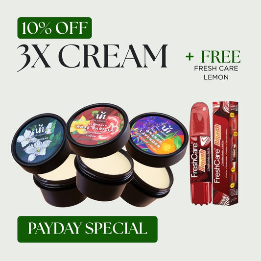 [10% Off] Cream Trio - Rose Vanilla + Jasmine + Orange Lavender + FREE Fresh Care