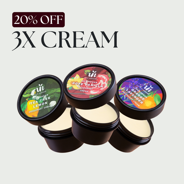 [20% Off] Cream Trio - Rose Vanilla + Tea Tree Lemon + Orange Lavender