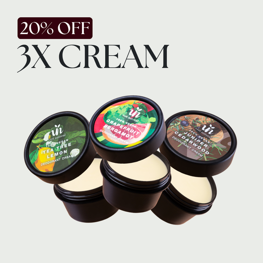 [20% Off] Cream Trio - Tea Tree Lemon + Grapefruit Bergamot + Juniper Cedarwood