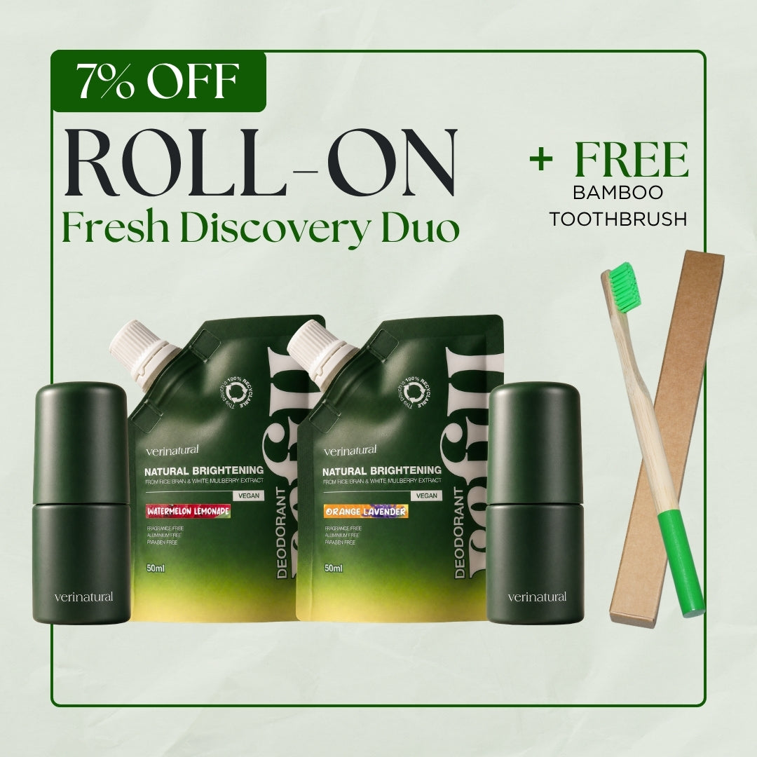 [7% Off] Roll-On Combo - Watermelon Lemonade + Orange Lavender + FREE Bamboo Toothbrush