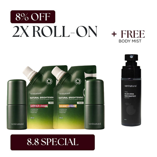 [8%Off] Roll-On Combo - Watermelon Lemonade + Orange Lavender + FREE Body Mist