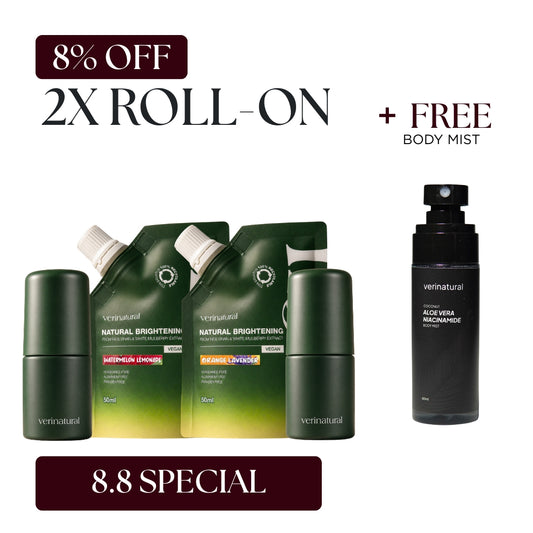 [8%Off] Roll-On Combo - Watermelon Lemonade + Orange Lavender + FREE Body Mist
