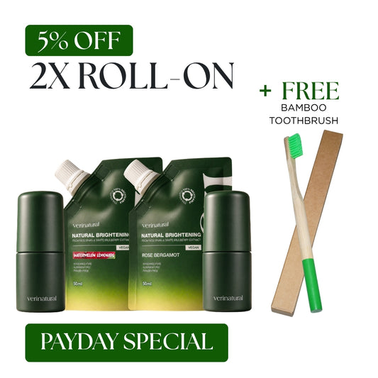 [5% Off] Roll-On Combo - Watermelon Lemonade + Rose Bergamot + FREE Bamboo Toothbrush
