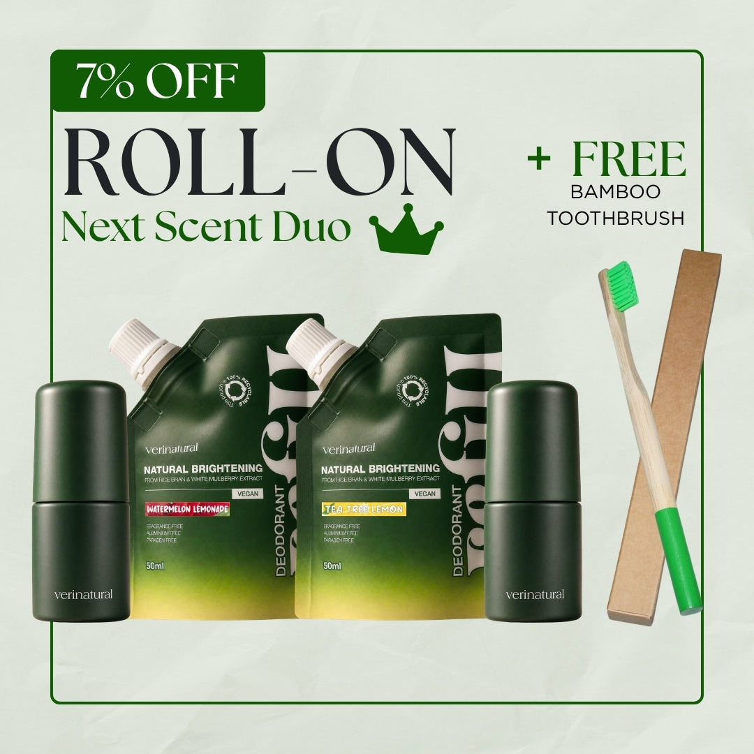 [7% Off] Roll-On Combo - Watermelon Lemonade + Tea Tree Lemon + FREE Bamboo Toothbrush