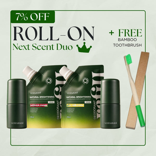 [7% Off] Roll-On Combo - Watermelon Lemonade + Tea Tree Lemon + FREE Bamboo Toothbrush