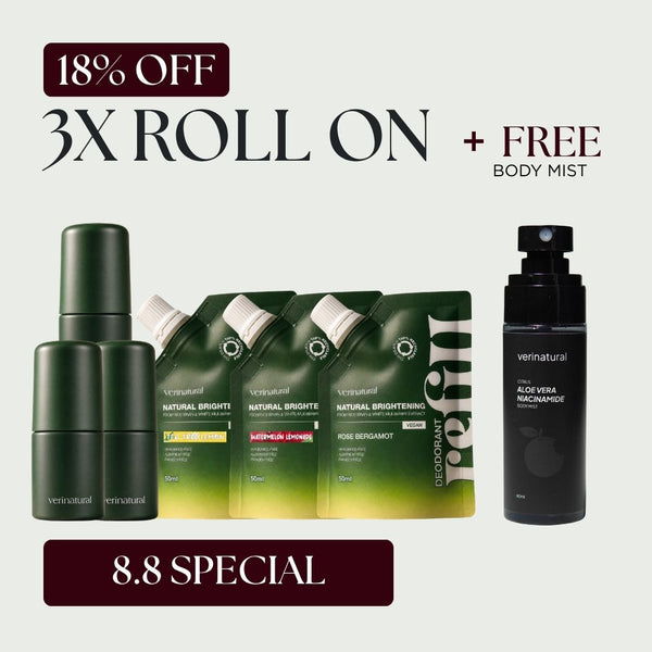 [18% Off] Roll-On Trio - Tea Tree Lemon + Watermelon Lemonade + Rose Bergamot + Body Mist