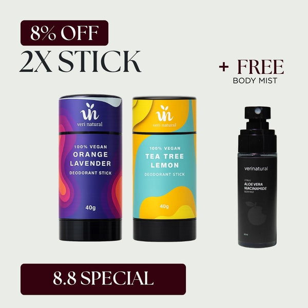 [8% Off] Stick Combo - Tea Tree Lemon + Orange Lavender + FREE Body Mist