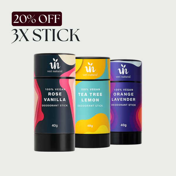 [20% Off] Stick Trio - Rose Vanilla + Tea Tree Lemon + Orange Lavender