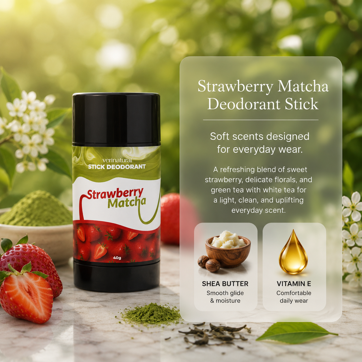 [16% Off] Stick Trio - Strawberry Matcha x3 + FREE Body Mist